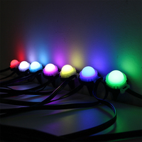 Module LED intelligent étanche SHIJI 30mm RGBW, lumière ponctuelle à pixels, éclairage de piste extérieur permanent pour Noël