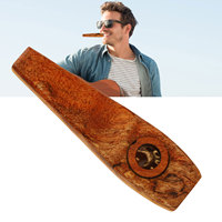 Kazoo Flute Maple Wood Flute Musical Wind Instrument with Diaphragm for Playing Performance
