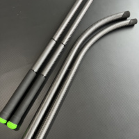 Épandeur d'appâts en carbone anti-corrosion de haute précision avec poignée ergonomique antidérapante pour la pêche en eau salée, bâton de lancer