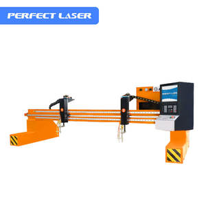 Mükemmel Lazer Yüksek Hassasiyetli Küçük Ataletli Stabil Işıklı Portal Tipi CNC Alüminyum Paslanmaz Sac Plazma Kesim Makinesi - Product Image 1