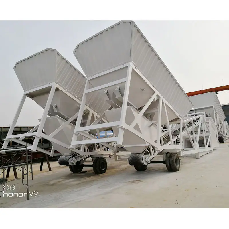 Factory 50 m3/h mobile concrete batch plant portable concrete batch plant PORTABLE CONCRETE FACTORY for sale price