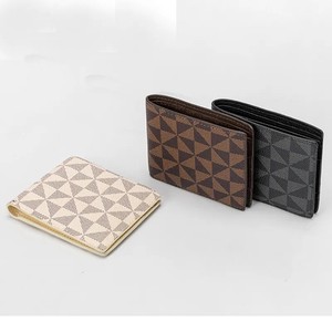 <span class=keywords><strong>Portafogli</strong></span> da Uomo di Alta Qualità in Pelle di Lusso con Motivo a Scacchi e Fiori, Regalo di Design alla Moda con Confezione - Product Image 5