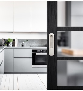 Concealed Installation Zinc Alloy Sliding Door Handle Push-Pull Window <b>Small</b> Kitchen <b>Cabinet</b> Drawer Dresser Modern Design Easy - Product Image 5