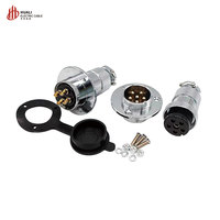 Prise d'alimentation aéronautique GX25 234567891012P 25M DF25, adaptateur de connecteur électrique 10A 250V, cuivre pur plaqué or, automobile