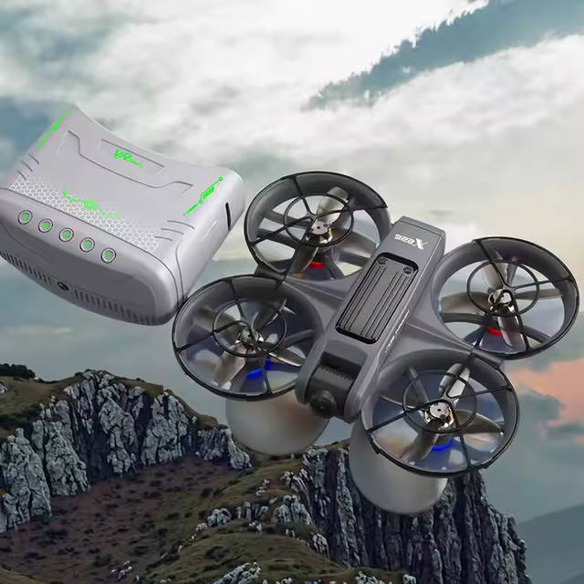 New X226 VR Brushless Portable Mini Kids FPV Drone with Dual Cameras Optical Flow Positioning VR Display RC Drones