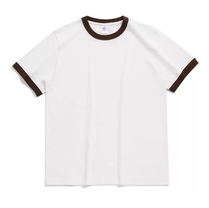 270G Trung Quốc Nhà Máy 100% Cotton Chất Lượng Hàng Đầu Biểu Tượng Tùy Chỉnh Mens Trống Thoải Mái Vải Lỏng Phù Hợp Với Làm Việc Trong Giản Dị Tương Phản Áo Thun - Product Image 5