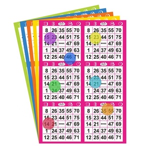 Bulk Order Bingo Card Packs Number Grid High Definition Design for Commercial Home Use - Product Image 1