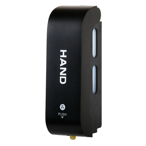 Distributeur manuel de <span class=keywords><strong>savon</strong></span> liquide mural de ml, avec vis, noir mat, pour salle de bains, vente en gros - Product Image 2