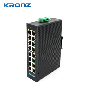 Kronz <span class=keywords><strong>16</strong></span>-יציאה unמנוהל Gigabit ethernet-מעקה din-מעקה ip40 מתכת 10/100/1000mbit/s מצב חדש DC12-52V במלאי