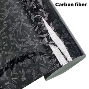 高光沢石鍛造カーボングレーカーラッピングビニールフィルムオートバイステッカーデカール炭素繊維サイドミラーカバーPPFフィルム - Product Image 5