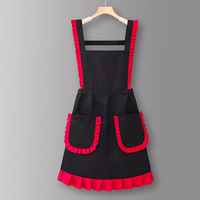Tablier de cuisine sans manches pour femme, en coton pur, résistant à l'huile, avec logo personnalisé, pour la cuisine domestique, nouveau style 2026, tendance internet