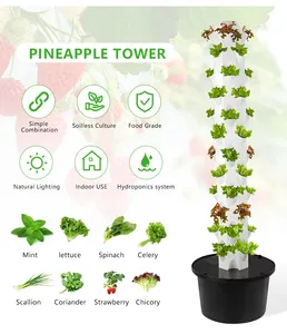 Menara hidroponik vertikal gaya baru sistem pertumbuhan hidroponik/peralatan sayuran budidaya tanpa tanah/menara aeroponik vertikal