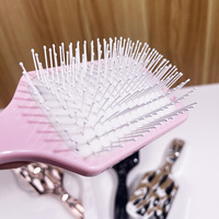 Brosse à cheveux carrée BLISSLIFE pour démêler les cheveux humides et secs, poils en nylon, brosse à cheveux pour les extensions de cheveux