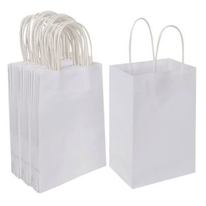Best-selling Eco-friendly Reusable Sturdy <b>Coloured</b> Kraft Paper Offset Printed Custom Logo Carrier <b>Bags</b> Custom Promotion - Product Image 3