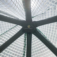 Invernadero Portátil Forma Cupola Tee Mini Serra, Carpa de Jardín Pequeña con Estructura de Acero para Patio Trasero, Resistente a la Lluvia o al Sol