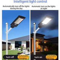 Farola Solar IP65 Resistente al Agua y al Polvo, Iluminación Solar para Exteriores de 100W-300W