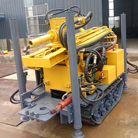 Vente Directe Usine Foreuse sur Chenilles à Démarrage Électrique Hydraulique pour Puits d'Eau Profonds de 100m, 150m, 200m, Machine de Forage Pneumatique
