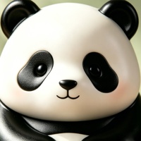 BZY Artigianato in Resina Personalizzabile, Decorazione da Tavolo, Ornamento Curativo per la Casa, Regalo Festivo, Simpatico Panda che Abbraccia il Bambù