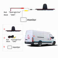 CMOS CCD AHD troisième feu stop caméra de recul pour Mercedes Sprinter (2006-2018) / VW Crafter (2007-2016)