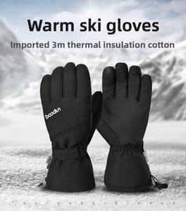Gants de <span class=keywords><strong>ski</strong></span> complets respirants en microfibre, imperméables et coupe-vent, antidérapants, compatibles avec les écrans tactiles, personnalisés en gros - Product Image 6