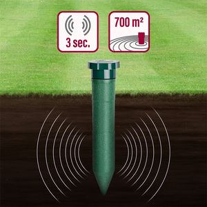 Ультразвуковой отпугиватель грызунов Sonic Mole Chaser – настиланный на грунт стержень из прочного АБС-пластика с питанием от батареек, отпугивает кротов, полевок, кротовидных мышей, крыс, змей и бобров. - Product Image 3
