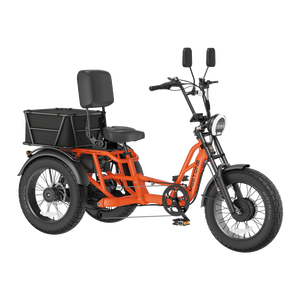 Triciclo Eléctrico de Alta Calidad de 1500W, con Capacidad de Carga de 550 Libras, Marco de Aleación de Aluminio, Neumáticos Gruesos de 20 Pulgadas, Triciclo de Carga de <span class=keywords><strong>3</strong></span> Ruedas para Adultos - Product Image 3