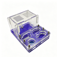 Fourmilière plate en acrylique transparente, pratique et soignée, multi-tailles, pour élevage en intérieur, avec tour d'eau intégrée, durable