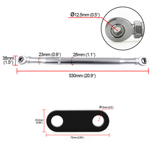 Kit de brazos de control con barra estabilizadora trasera CRASTP para Honda Civic CRX 88-91, mejora de suspensión - Product Image 2