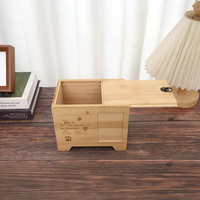 Ataúd Conmemorativo de Madera para Mascotas, Grabado Personalizado, Ataúd de Madera Sólida para Mascotas con Marco para Foto