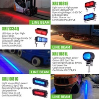 Luz De Advertencia De Seguridad Para Montacargas Con Lámpara Combinada De Freno Y Direccional, Luz Trasera Led De Reversa, Estroboscópica En Forma De U Con Punto Azul Y Zona Roja