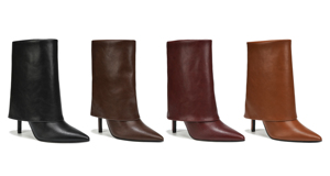 <span class=keywords><strong>Botas</strong></span> de tacón de aguja con punta en pico hasta la rodilla de PU marrón elegante para mujer - Product Image 6