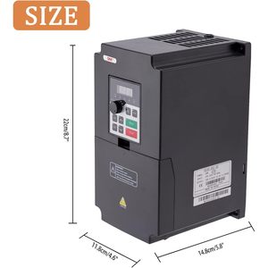 Qnk 4KW ขับความถี่แปรผัน220V อินเวอร์เตอร์เดี่ยวถึงสามเฟสสำหรับควบคุมความเร็วมอเตอร์แกนหมุน CNC - Product Image 2