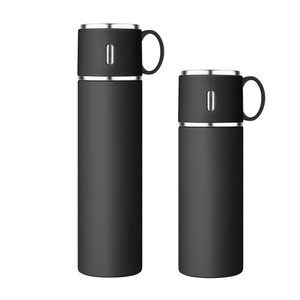Bouteille isotherme sport en acier inoxydable à double paroi, gourde de voyage avec poignée, idéale pour les cadeaux - Product Image 2
