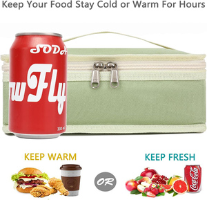 Boîte à lunch isotherme personnalisée sac souple portable mini glacière <span class=keywords><strong>kit</strong></span> fourre-tout thermique avec poignée pour le travail et l'école - Product Image 3