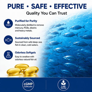 Capsules de gelée molle d'huile de poisson oméga 3 personnalisées en vrac, EPA DHA, complément pour la santé cardiaque, cérébrale, oculaire et articulaire des adultes - Product Image 4
