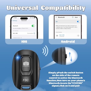 Không dây chụp ảnh tự sướng Nút chụp có thể sạc lại bluetoothcamera từ xa cho Iphone Android - Product Image 6