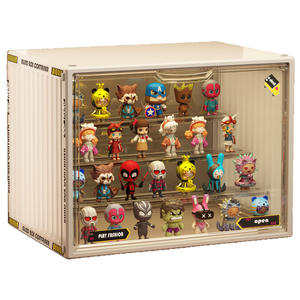 <span class=keywords><strong>NFS</strong></span> ที่เก็บของรูปแกะสลักขนาดเล็กกล่องใสแบบใสสำหรับของเล่นบล็อกก่อสร้างประตูแม่เหล็กกันฝุ่น - Product Image 5