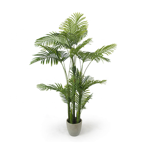 <span class=keywords><strong>Verde</strong></span> Artificial planta plástico bonsai decora de <span class=keywords><strong>Palma</strong></span> Areca de <span class=keywords><strong>la</strong></span> Oficina para el hogar - Product Image 2