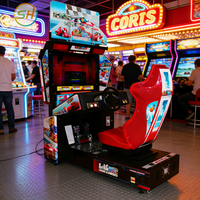 Machine de jeu de course à pièces pour un joueur ; simulateur de course d'arcade