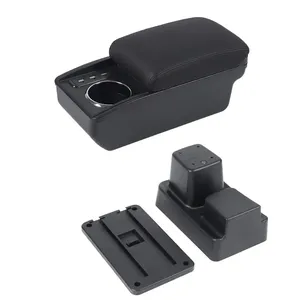 Vtear para Letin <span class=keywords><strong>Mengo</strong></span> 2021-2026, Caja Reposabrazos con Gran Espacio de Almacenamiento, Accesorios de Cuero para Coche con Portavasos USB Delantero, Piezas de Reequipamiento - Product Image 1