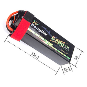 14.8V 6200mAh 4S 60C 可充电聚合物锂离子电池组，适用于遥控玩具车和儿童电动车 - Product Image 1