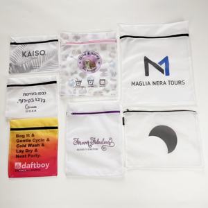 Bolsa de lavandería de alta calidad personalizada al por mayor bolsa de lavandería de malla fácil de llevar - Product Image 6