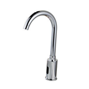 Grifo de lavabo moderno de un solo orificio con sensor sin contacto, núcleo de válvula de latón, giratorio 360 grados para lavarse la cara y la boca - Product Image 3