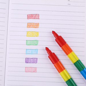 Multi-color Crayon Building <b>Block</b> Stacking 12 Colors Crayon for Kids Stack and Build Crayons - Product Image 4