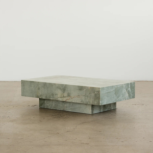Mesa de Centro de Cuarzo <span class=keywords><strong>Esmeralda</strong></span> Natural de Estilo Retro de Lujo Cammy Stone, Moderna y Baja, para Sala de Estar, <span class=keywords><strong>Villa</strong></span>, <span class=keywords><strong>Hotel</strong></span>, Hogar - Product Image 2