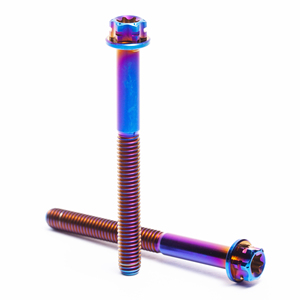 Pernos Hexagonales de Aleación de Titanio Anodizado, Cabeza Plana, Estándar DIN Clase 10.9 y 12.9, M5 M6 M8 M10 para Motocicleta - Product Image 3