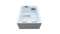 Bain à remous extérieur en acrylique, spa jacuzzi, bain à remous massant à angle droit, baignoire spa 3 personnes, prêt à l'emploi, Balboa