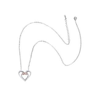 <span class=keywords><strong>Collana</strong></span> Personalizzata con Doppio <span class=keywords><strong>Cuore</strong></span> <span class=keywords><strong>Infinito</strong></span> in Zircone, Gioiello alla Moda per Regalo Commemorativo, San Valentino o Festa della Mamma - Product Image 5