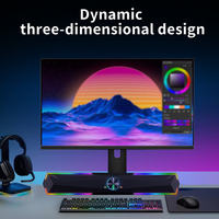 Barre de son sans fil pour PC avec caisson de basses, système audio home cinéma, haut-parleur Bluetooth, barre de son 2.0, câble USB de 2 m, haut-parleurs pour TV et PC