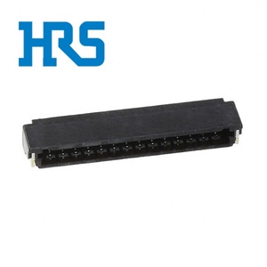 Conector SMD Original HRS DF52-14S-0.8H(21) de 1 Fila y 14 Pines, 0.8mm, Negro, UL94V-0, DF52, 1.2A, 100V, <span class=keywords><strong>en</strong></span> Bobina, con Cubierta Metálica - Product Image 1